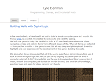 Tablet Screenshot of lyledenman.com